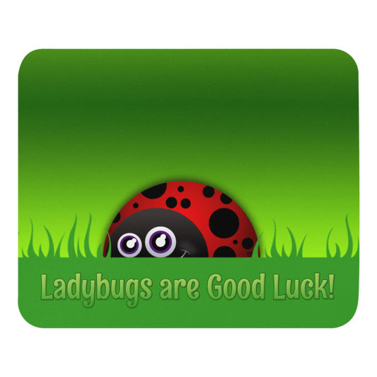 Ladybugs are Good Luck mouse pad from the In the Garden Collection