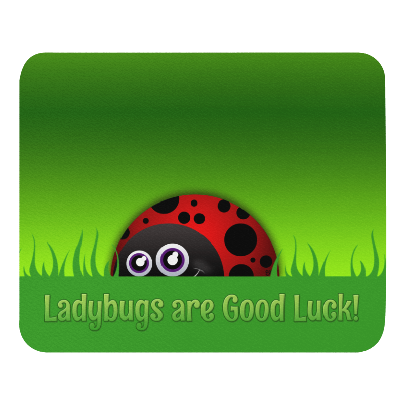 Ladybugs are Good Luck mouse pad from the In the Garden Collection
