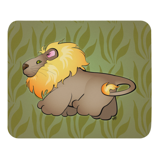 Mr. Lion Wasn't Expecting You mouse pad from the African Savanna Collection