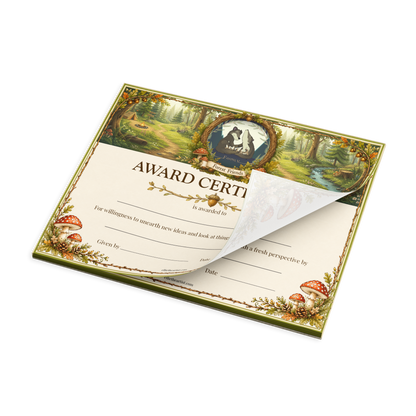 Forest Friends Reward Certificate Pad | Kids Award Certificates