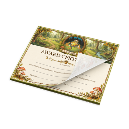 Forest Friends Reward Certificate Pad | Kids Award Certificates