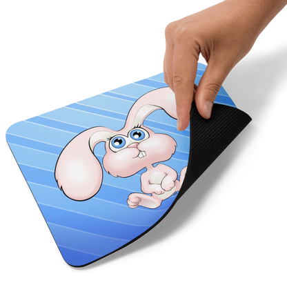 Pink Fluffy Bunny | Mousepad | Fluffy Bunnies Collection