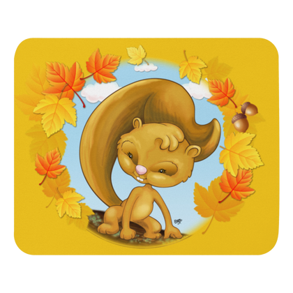 Autumn Squirrel mouse pad from the Forest Friends Collection