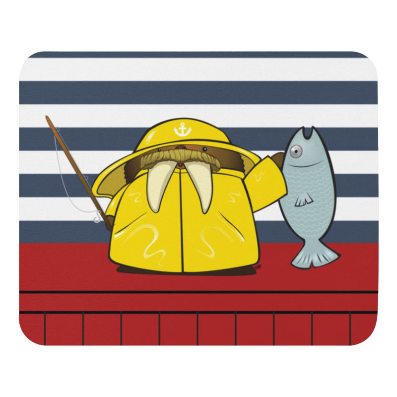 Mr. Wilmington Walrus mouse pad from the Ocean Explorer Collection