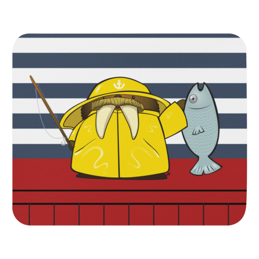 Mr. Wilmington Walrus mouse pad from the Ocean Explorer Collection